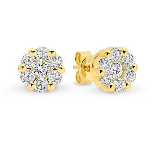Classic Diamond Stud Earrings