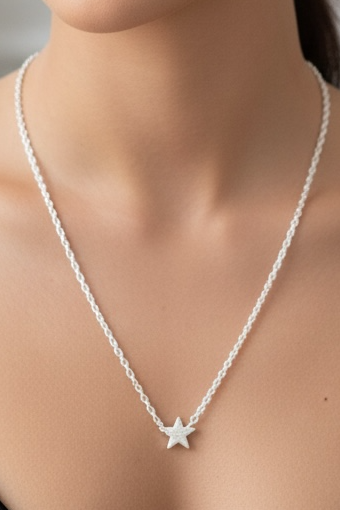 Silver Star Necklace