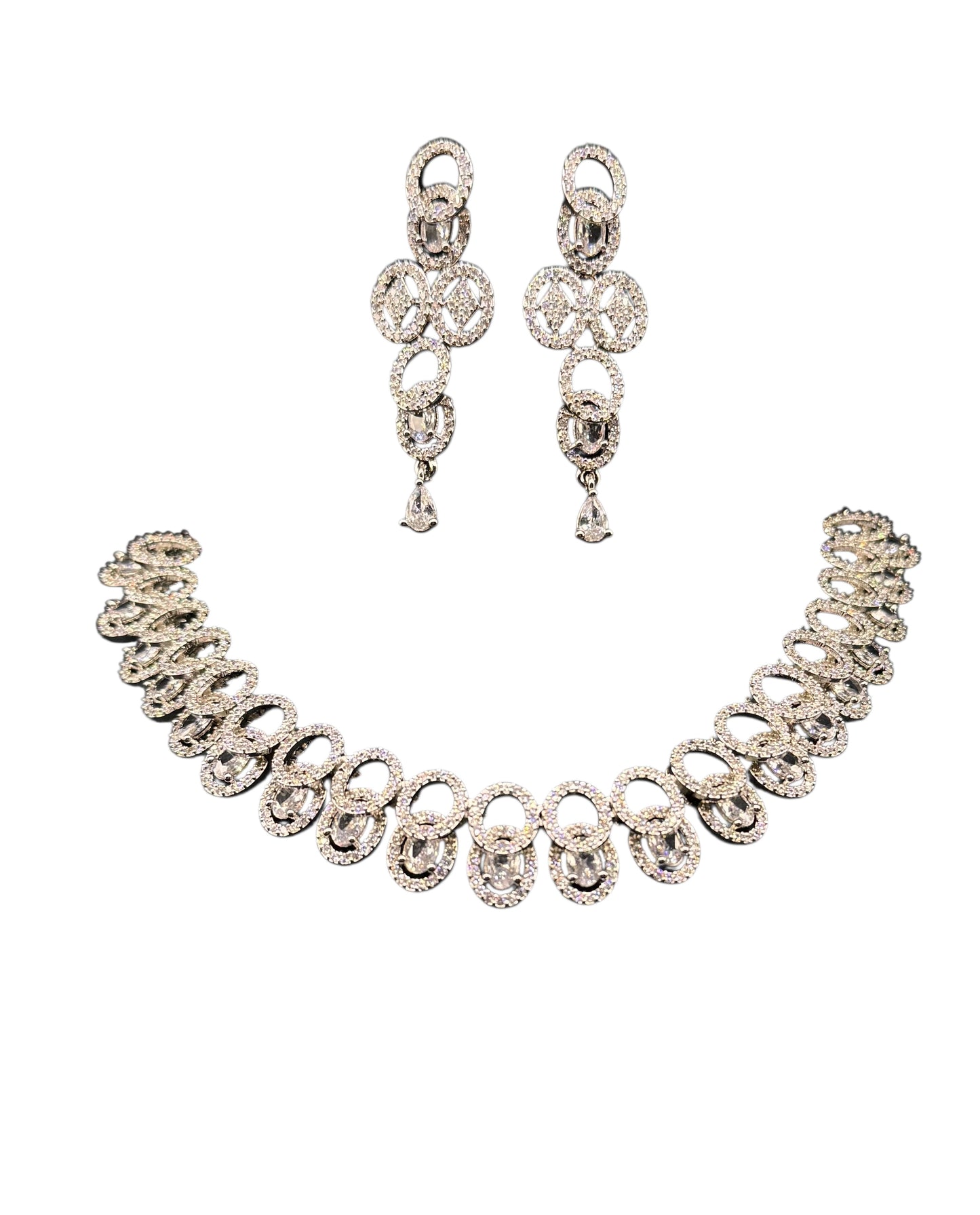 Shiny Loops Necklace And Earrings