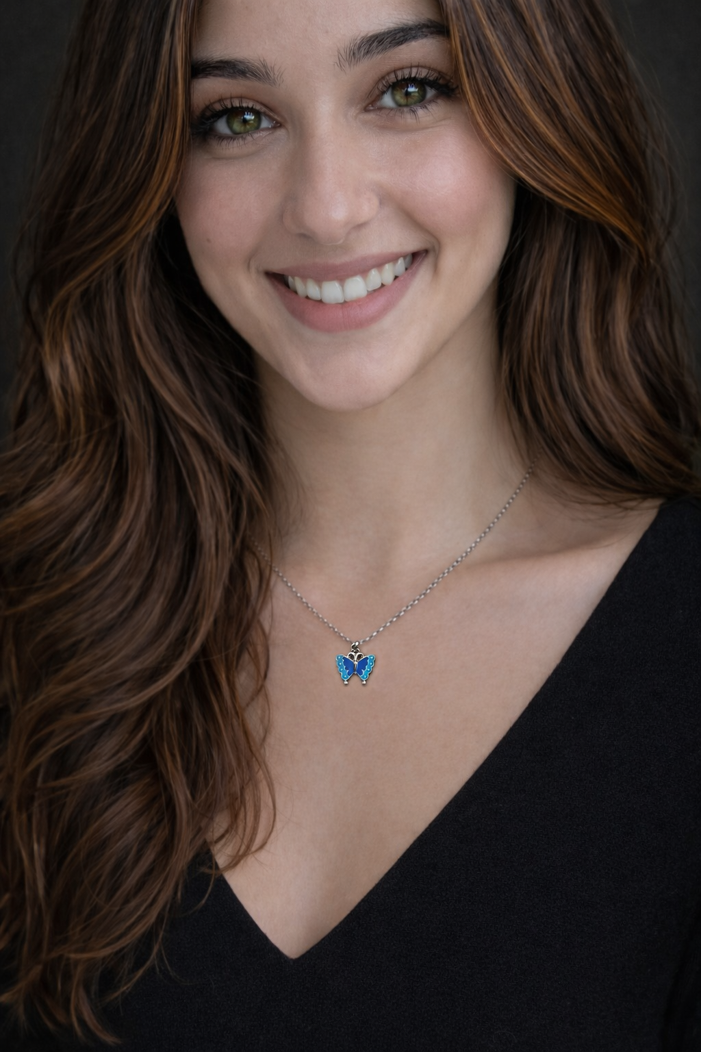 Ocean Wings Butterfly Pendant Necklace