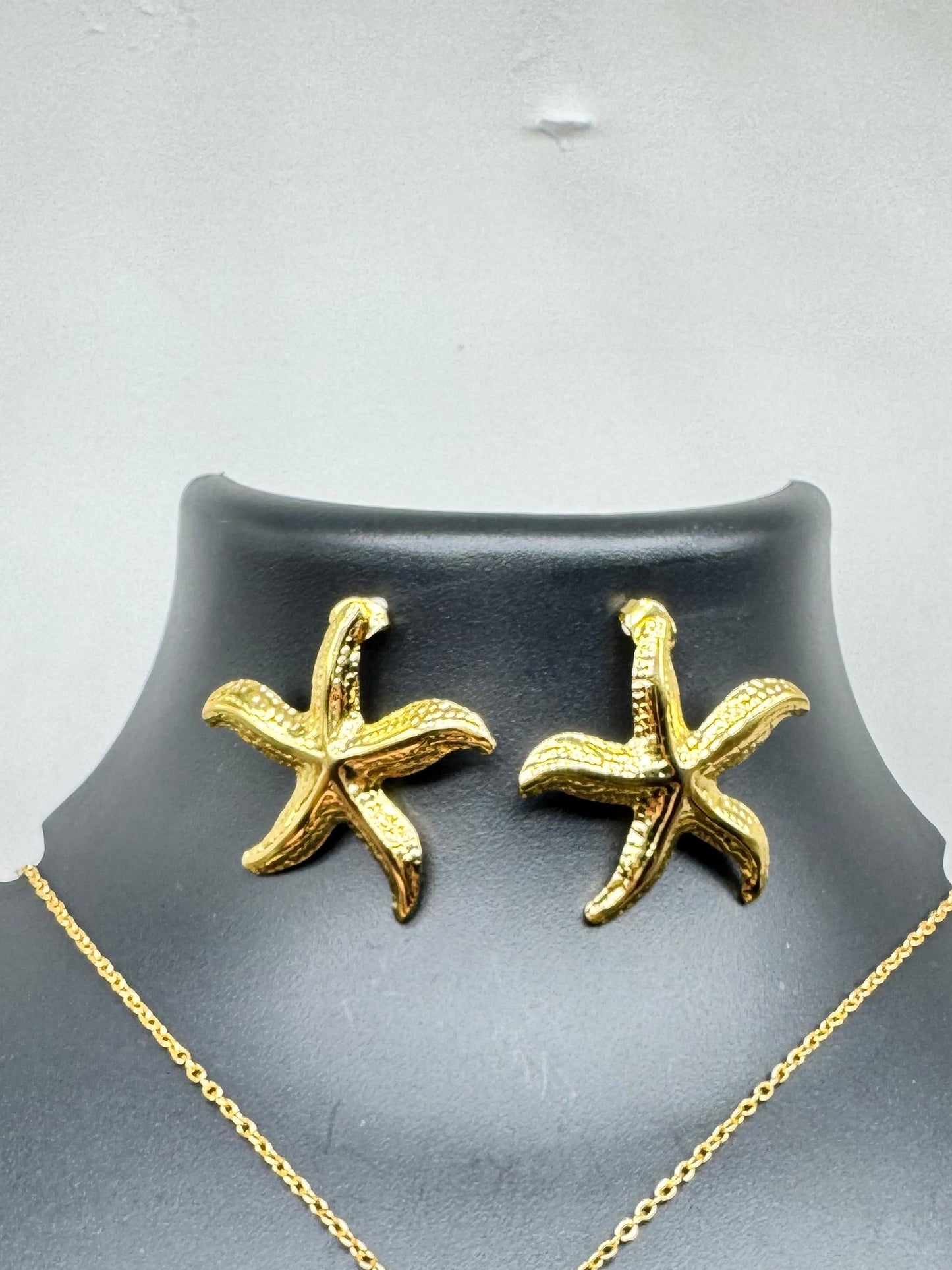 Celestial Star Gold Stud Earrings