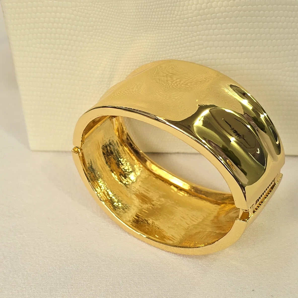 Gold Textured Statement bracelet – Bold Minimal Luxury