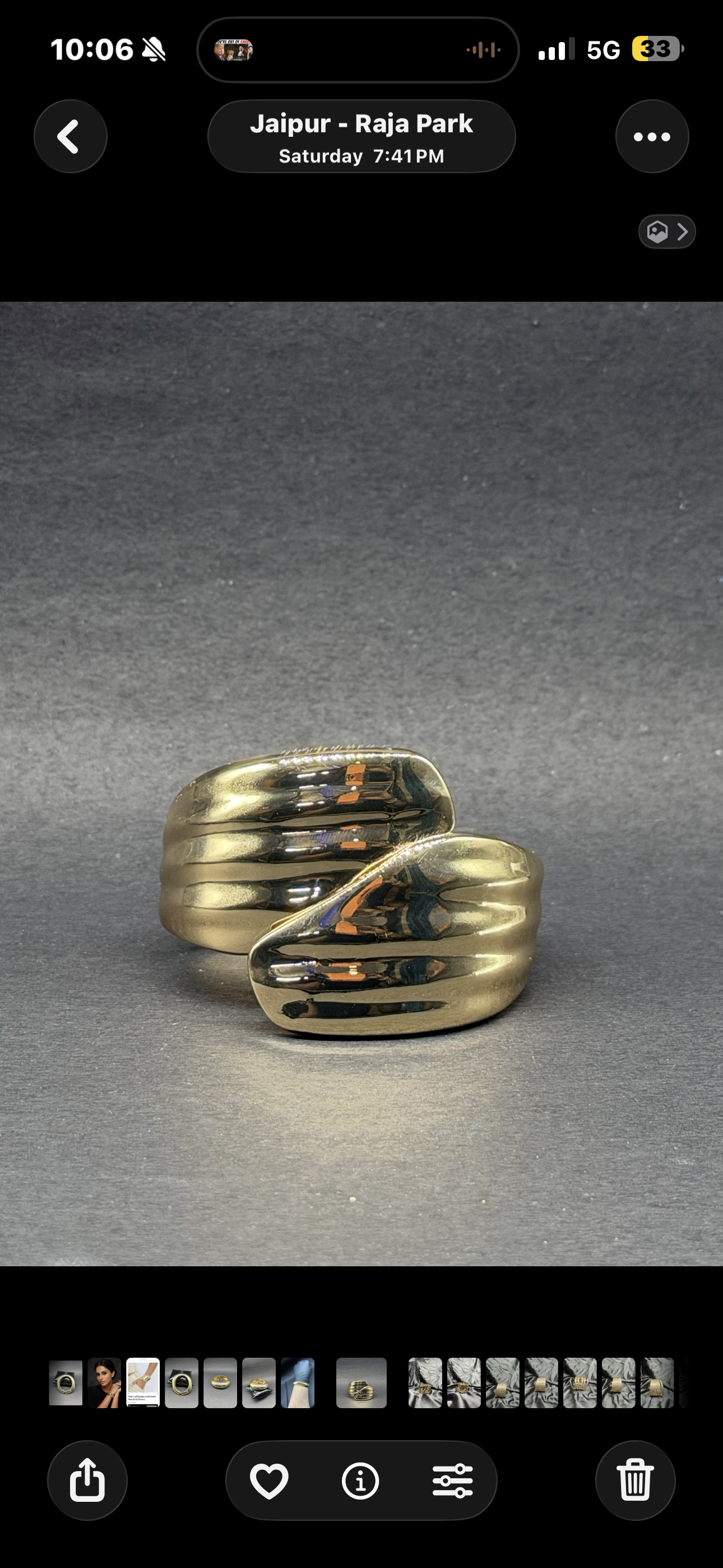 Layered Gold Coil Cuff Bracelet – Bold Sculptural Design