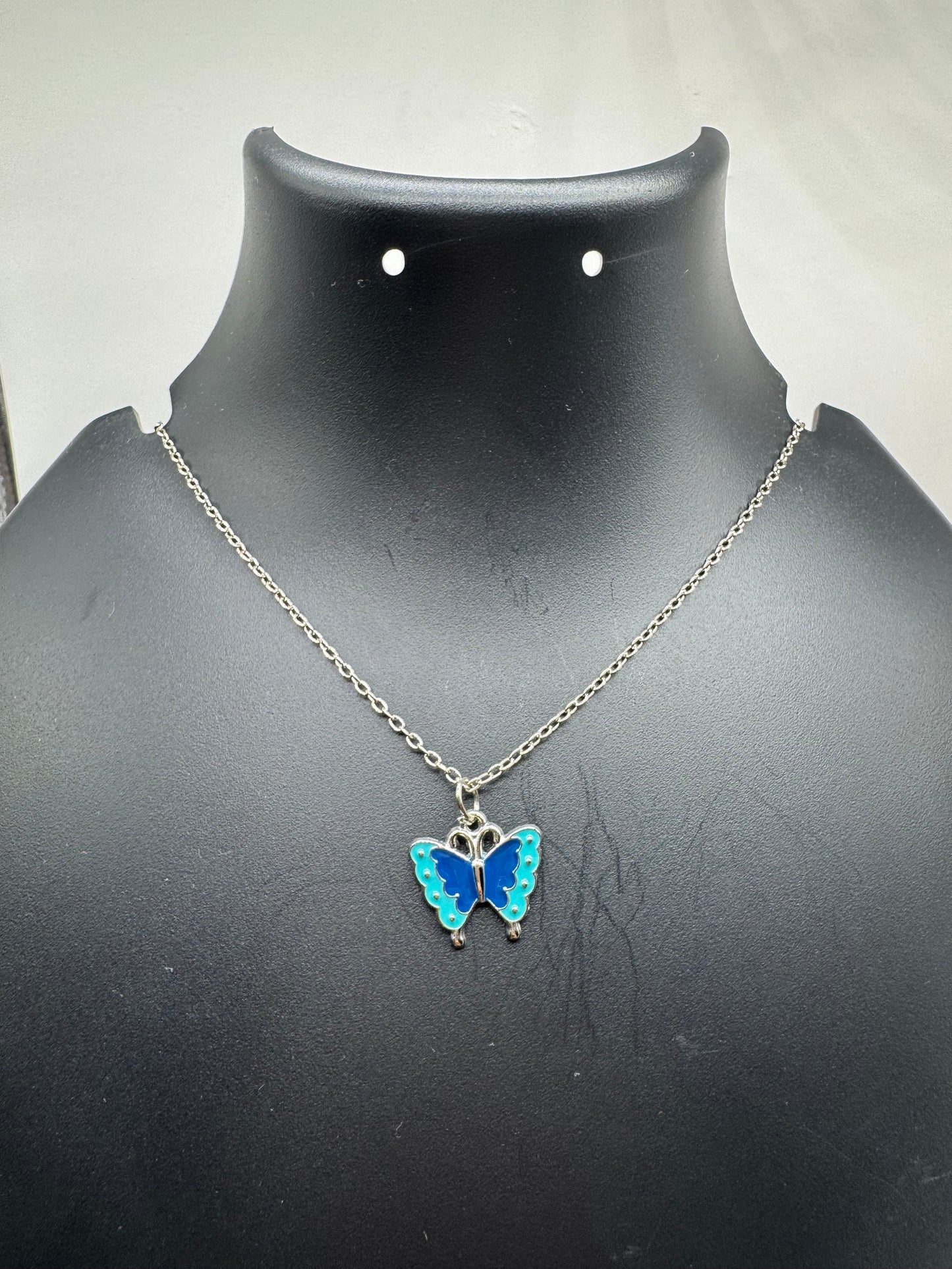 Ocean Wings Butterfly Pendant Necklace