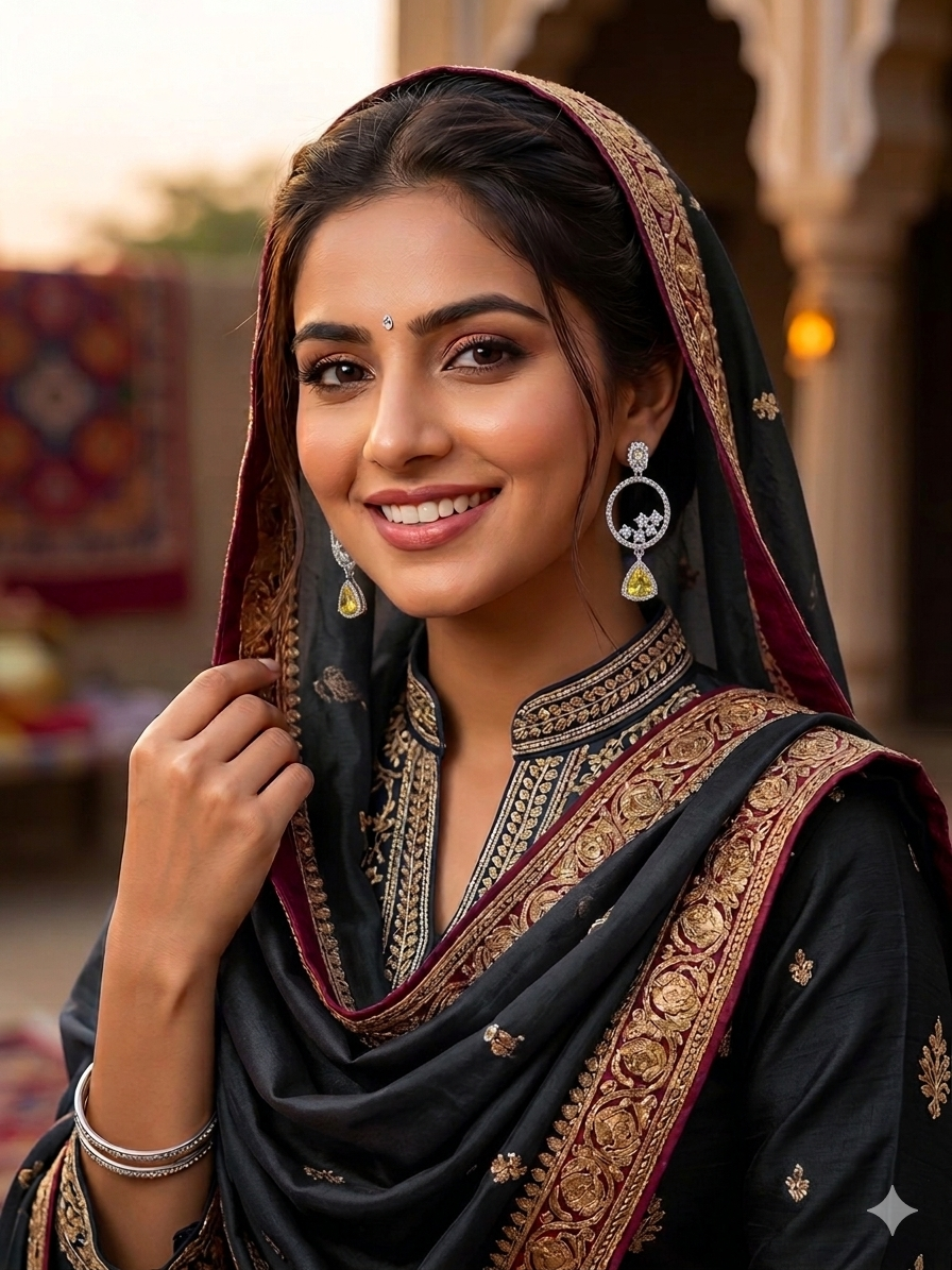 Golden Glow Circle Diamond Drop Earrings