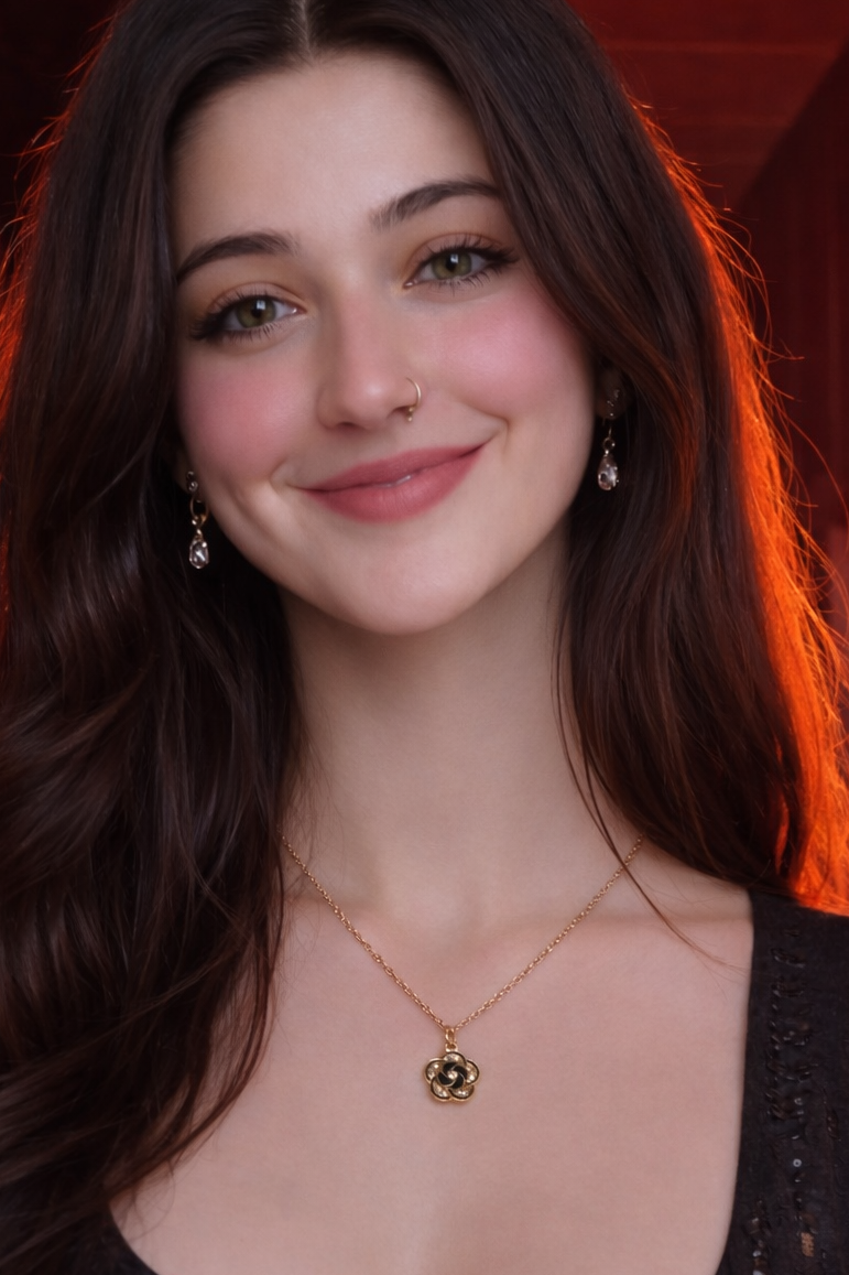 Golden Clover Charm Pendant Necklace