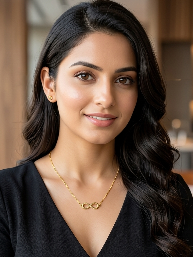 Gold Infinity Pendant Necklace – Timeless Minimal Elegance