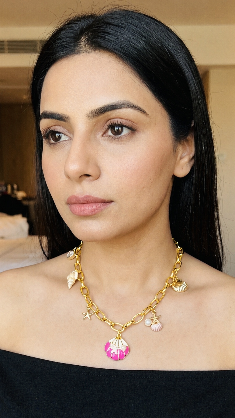 Luxury Gold Shell Charm Necklace for Women