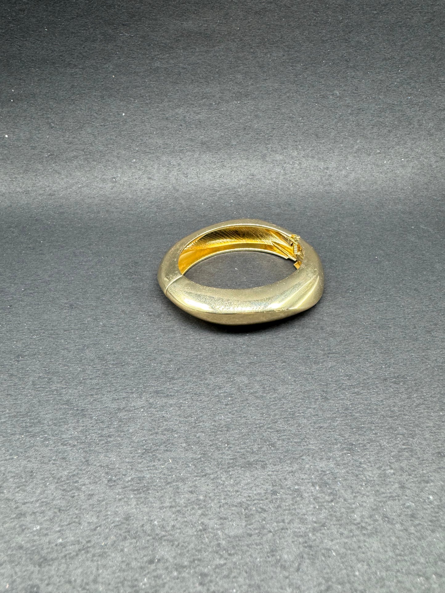 Elegant Gold Wide Cuff Bracelet for Women – Premium Glossy Statement Bracelet