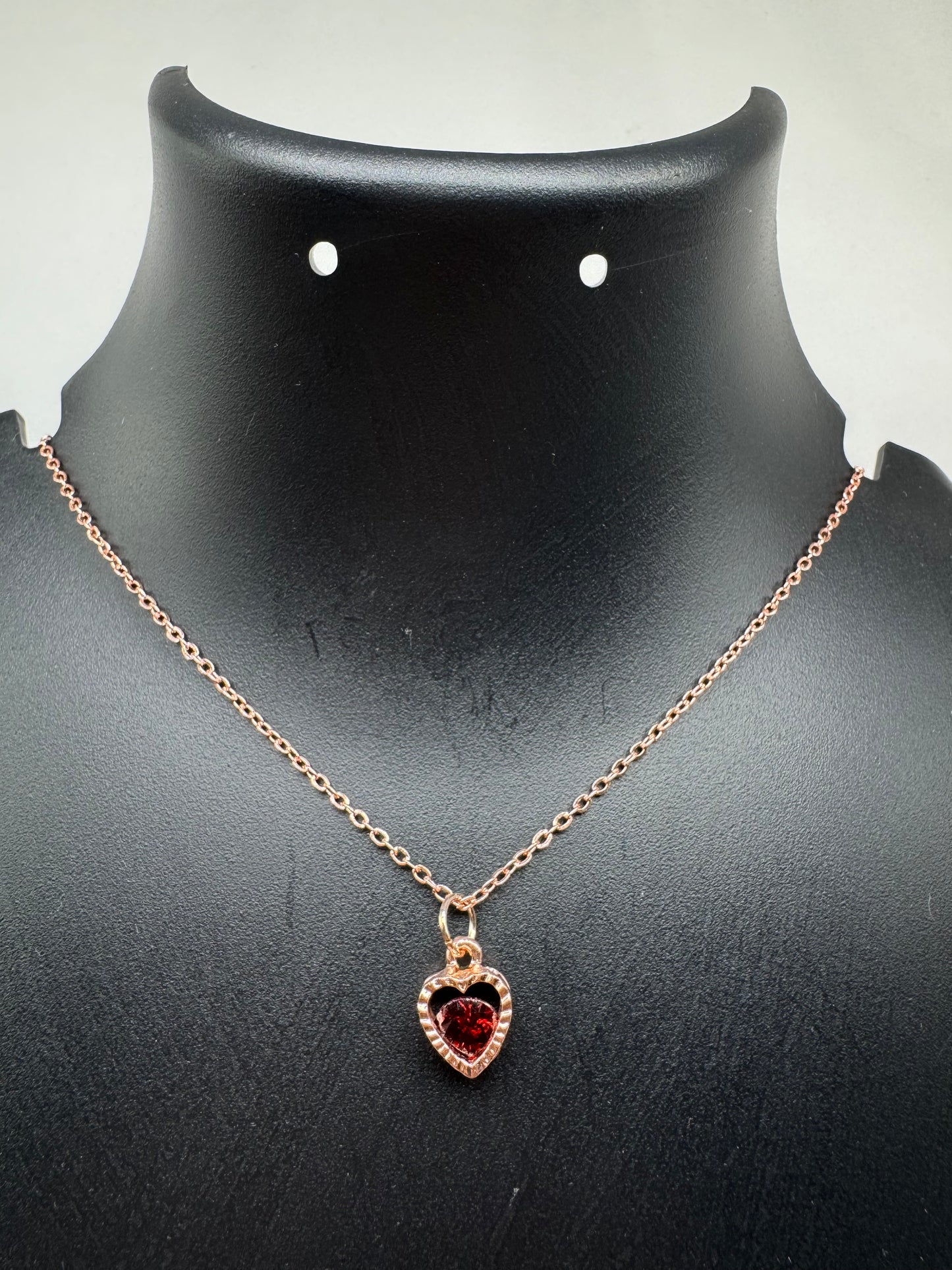 Emerald Heart Pendant Necklace