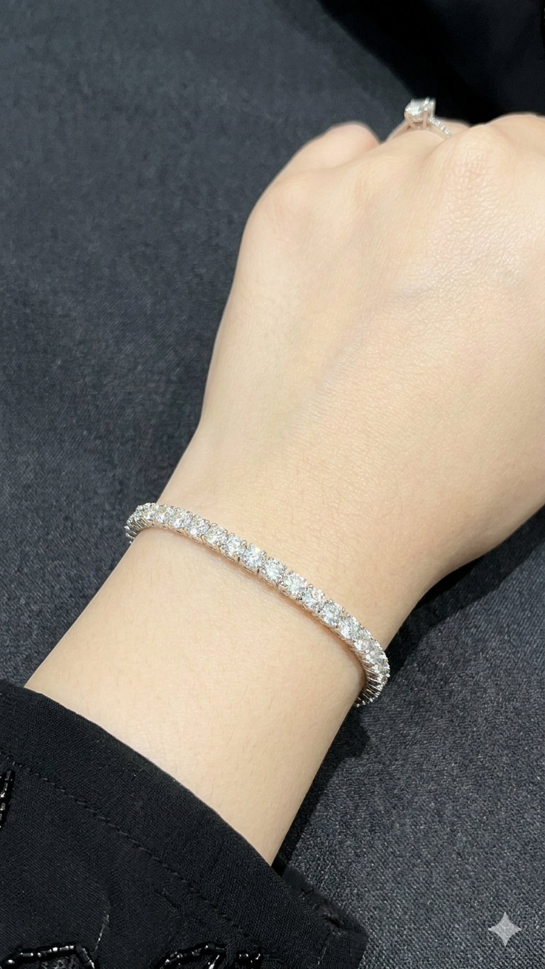 Classic Diamond Tennis Bracelet – Timeless Luxury Sparkle