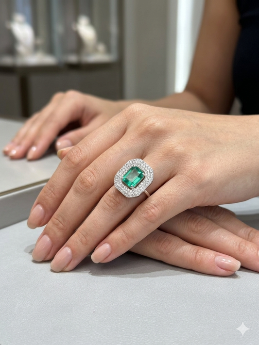 Halo statement ring
