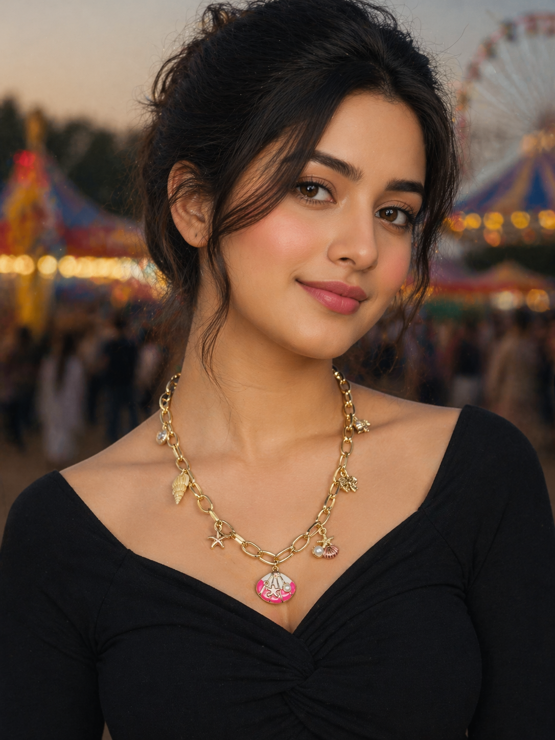 Luxury Gold Shell Charm Necklace for Women