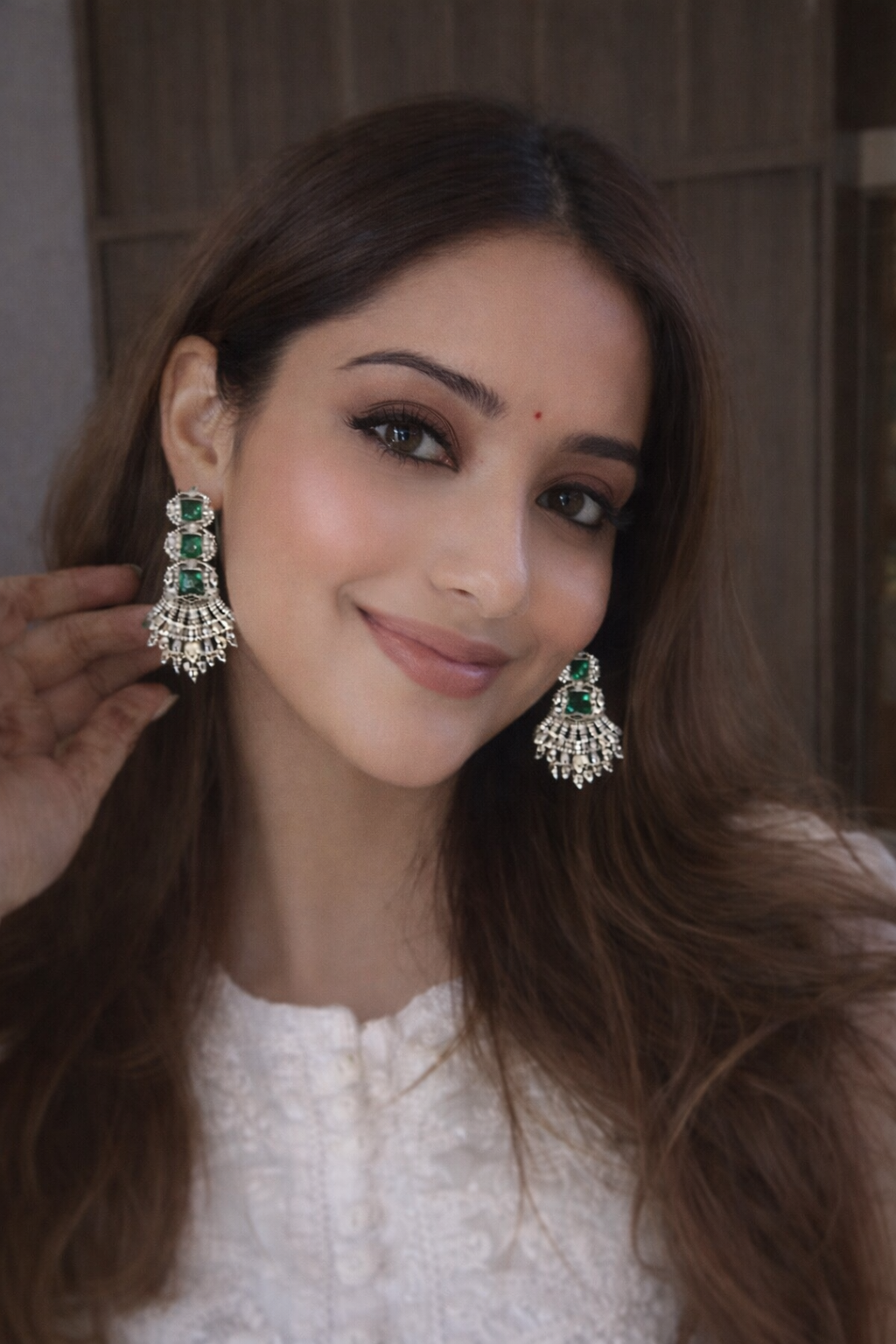 Emerald Royale Chandelier Earrings