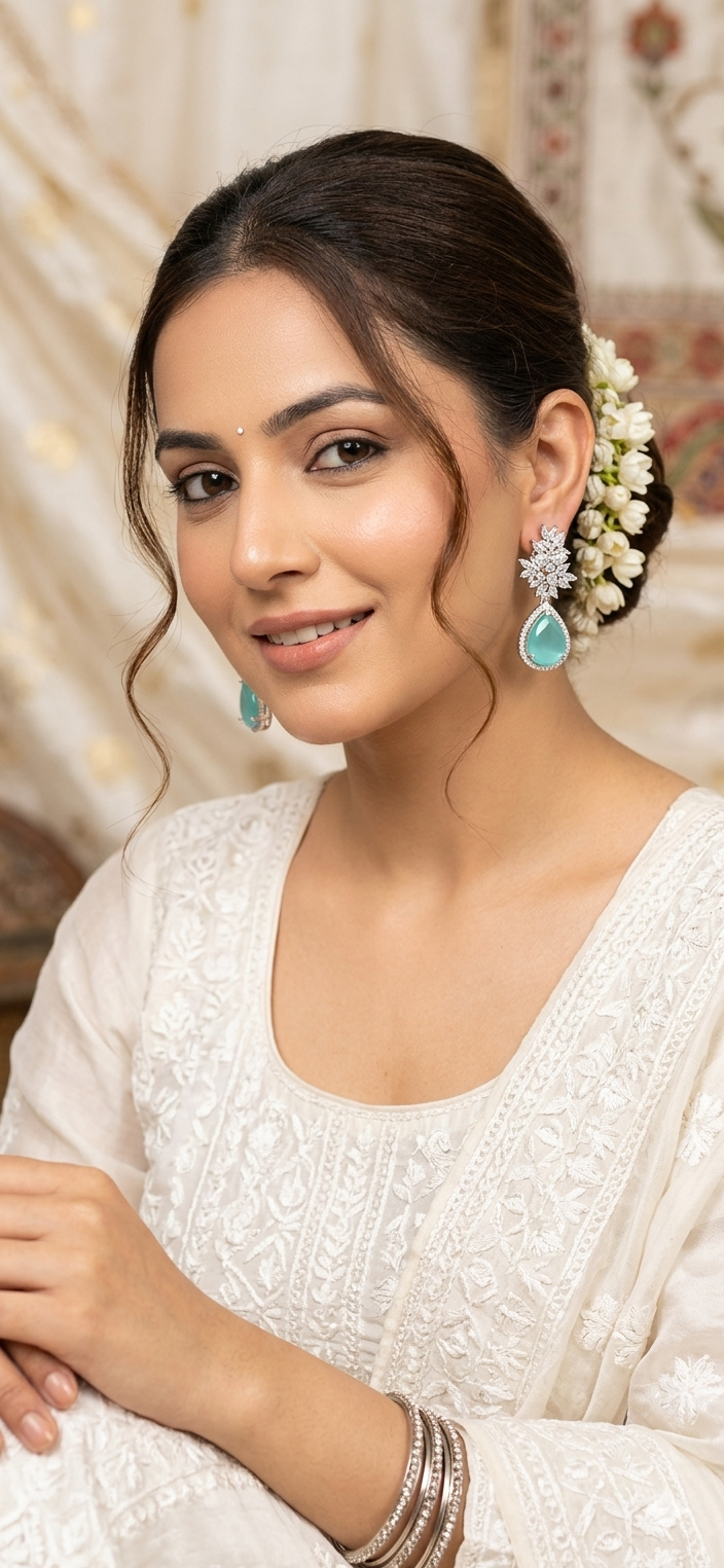 Ocean Mist Designer Statement Earrings