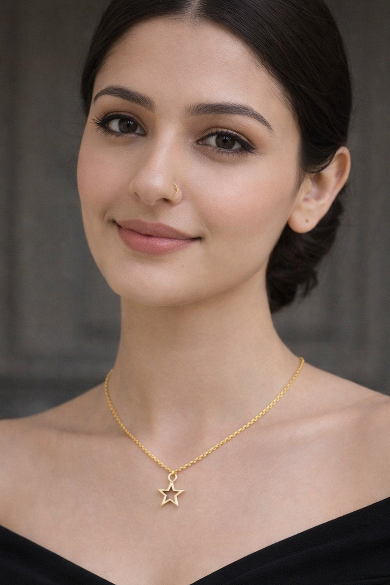Gold Star Necklace