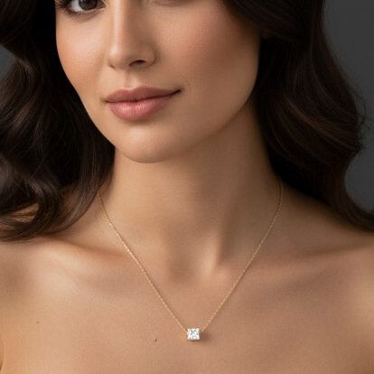 Shine drop pendant necklace