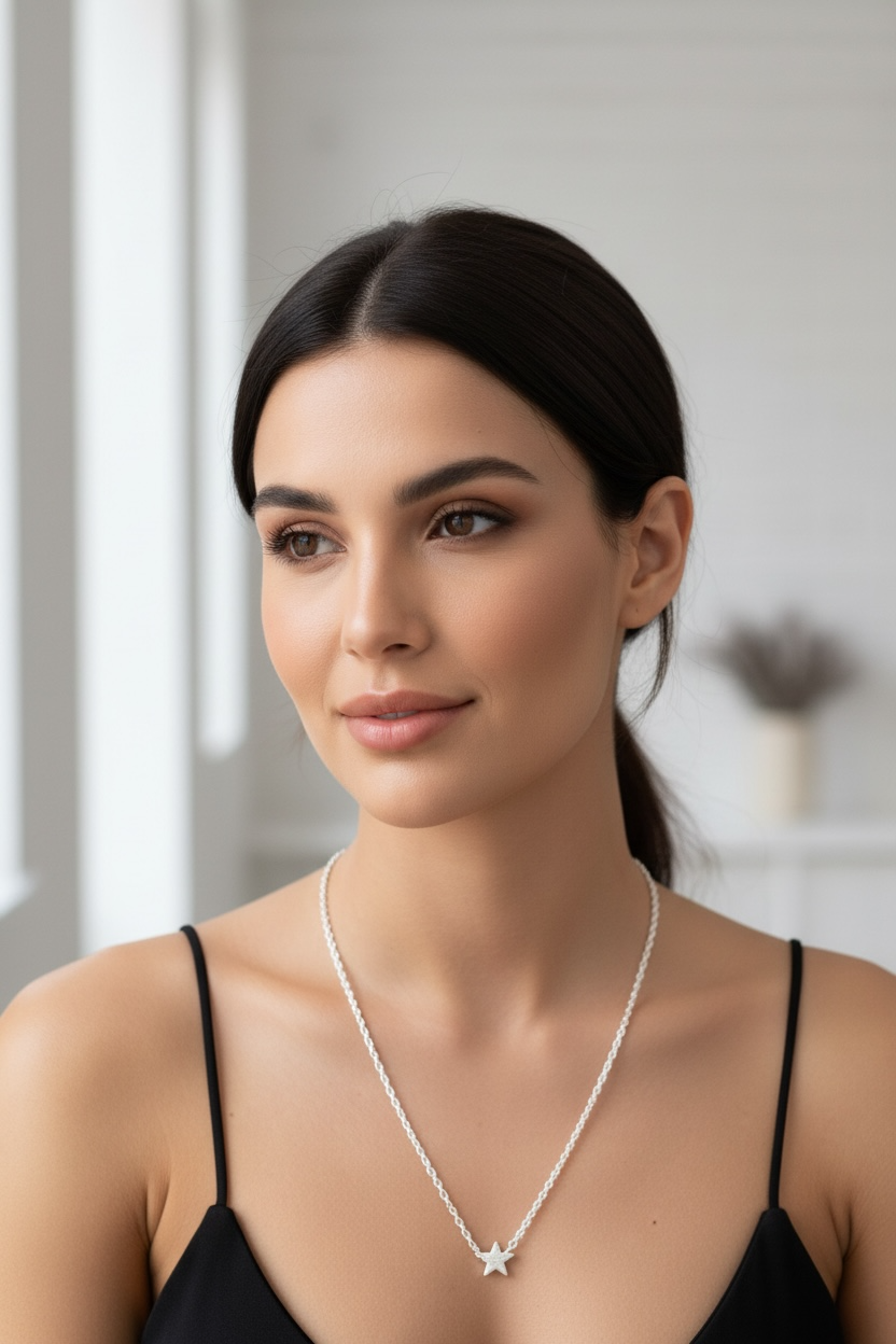Silver Star Necklace