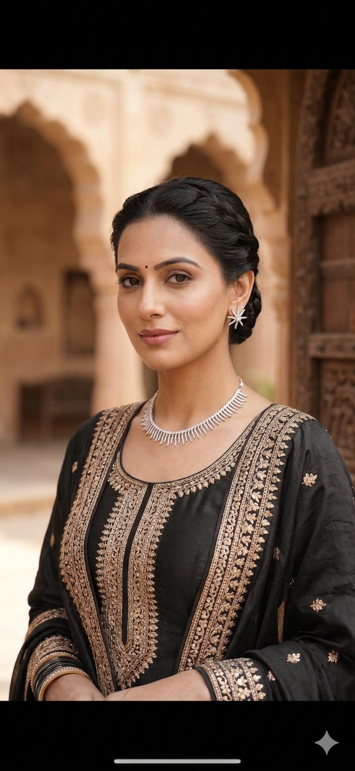 Celestial Spark Diamond Fringe Necklace & Starburst Earrings Set
