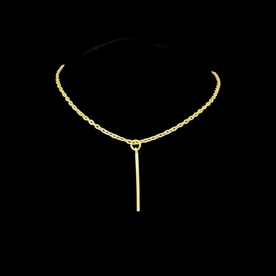 Golden Pendant with beautiful hanging bar.